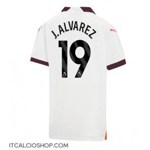 Manchester City Julian Alvarez #19 Seconda Maglia 2023-24 Manica Corta